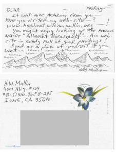 Herb Mullin - Handwritten Postcard