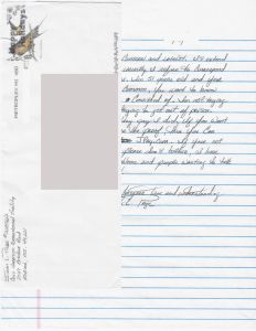 Ivan Page - Handwritten Letter and Envelope