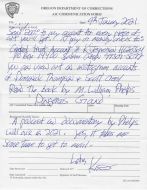 Keith Jesperson - Happy Face Killer - Handwritten Letter and Envelope