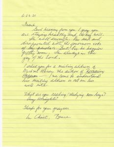 Bruce Davis - MANSON FAMILY - Handwritten Letter and Envelope