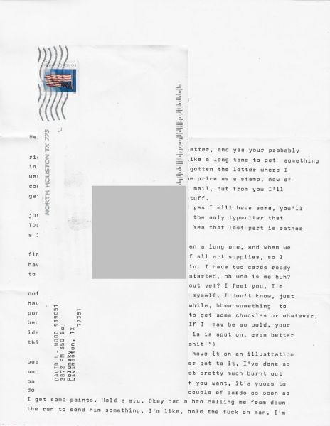 David Wood - The Desert Killer - Typed Letter Signed and Envelope