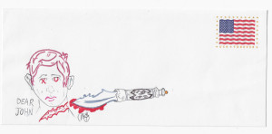 Teodoro Baez - Chicago Samurai Sword Murders - Blank Envelope Artwork
