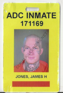 James Jones - Arizona Inmate - Prison ID badge