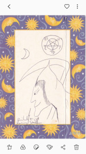 Richard Ramirez - NIGHT STALKER - Drawing and Letter and Envelope Set