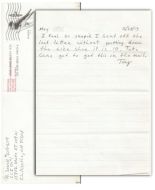 Anthony Sowell - THE CLEVELAND STRANGLER - Brief Handwritten Note and Envelope