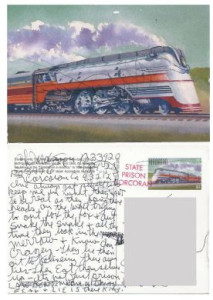 Charles Manson 4x6 Handwritten Postcard