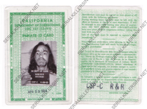 Charles Manson - Personally Owned 1993 CDOC Inmate Card