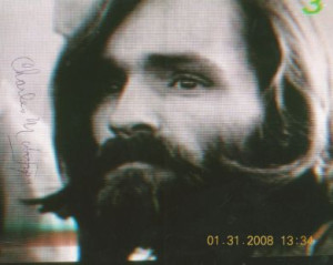 Charles Manson 8x10 Signed Photograph
