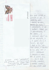 Dustin Lynch - Handwritten Letter and Envelope