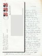 Elton Jackson - Handwritten Letter and Envelope