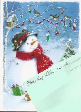 Edgar Ray Killen Christmas Card and Envrelope