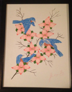 John Wayne Gacy - 14X18 Blue Birds Acrylic