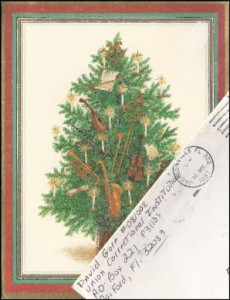 David Alan Gore vintage 1997 Christmas card