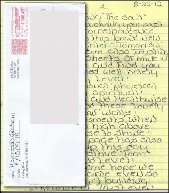 Harrison Graham handwritten letter and envelope