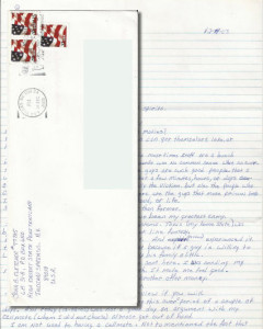 John B. Fletcher - Handwritten Letter and Envelope