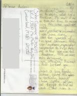John Gaumer - Myspace Murder - Handwritten Letter and Envelope