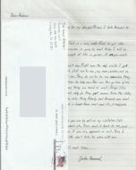 John Hummel - Handwritten Letter and Envelope