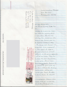 Luke Woodham - Pearl MS School Shooter - Handwritten Letter and Envelope