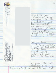 Dr. Michael Swango - DOCTOR OF DEATH - Handwritten Letter and Envelope