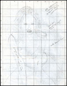 Roy Norris Jenna Haze sketch + letter and envelope