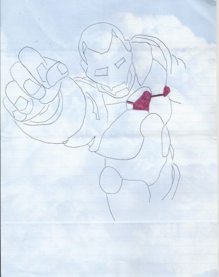 Richard Ramirez - THE NIGHT STALKER - 8X11 (UNSIGNED) Drawing of Iron Man