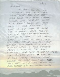 Richard Ramirez - THE NIGHT STALKER - Handwritten Letter and Envelope + Signed Paper Photo and Drawing