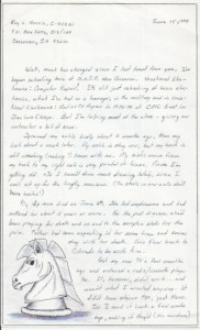 Roy L. Norris - Handwritten Letter (NO ENVELOPE)