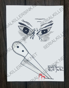 Richard Ramirez - THE NIGHT STALKER - Original 'Butcher Knife' Artwork (1997)