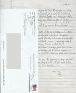 Troy Graves - Handwritten Letter and Envelope