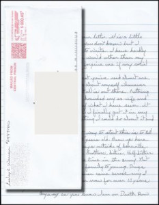 Lesley Eugene Warren - THE BABYFACE KILLER - Handwritten letter and envelope