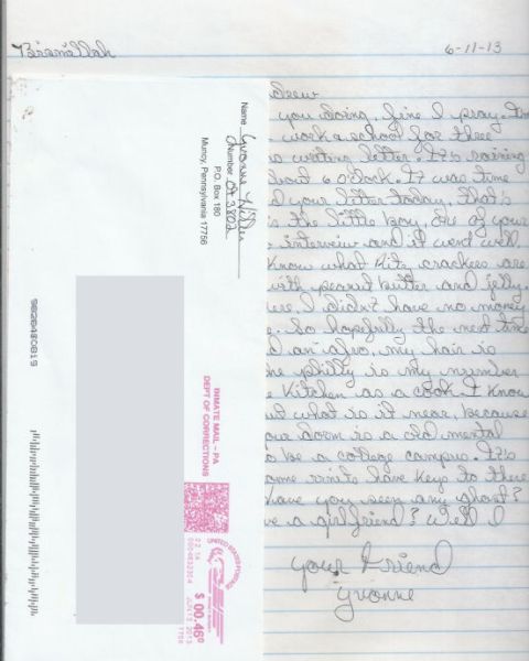 Yvonne Hiller - Handwritten Letter and Envelope